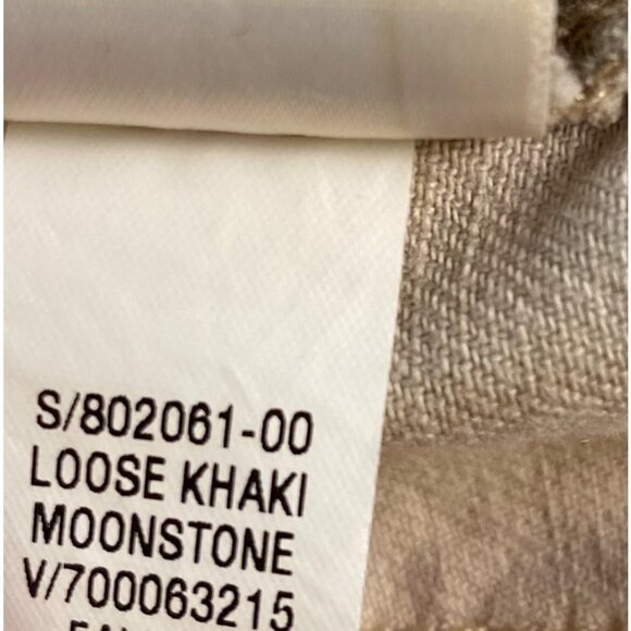 Gap Womens 12 Loose Khaki Pants Cotton Casual Wide Leg “Moonstone” Y2K Comfy - Picture 5 of 16